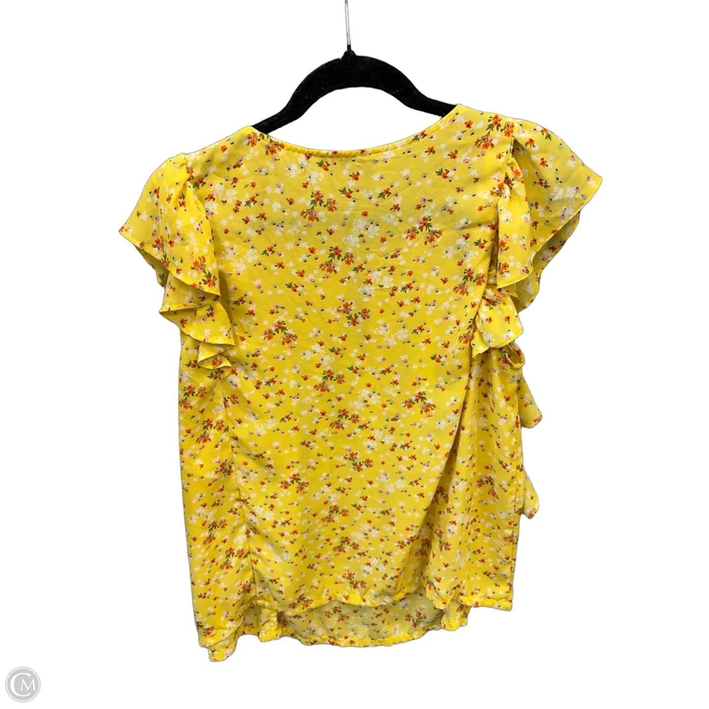 Top Short Sleeve By Clothes Mentor In Yellow, Size: 2x