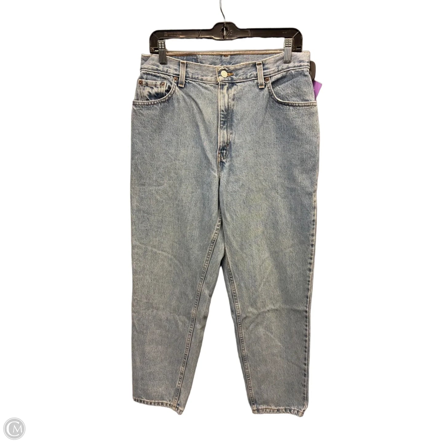 Jeans Straight By Levis In Blue Denim, Size: 12
