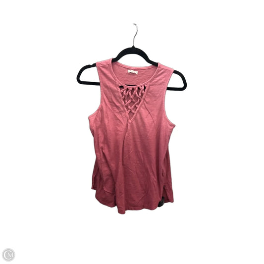 Top Sleeveless By Maurices In Pink, Size: S