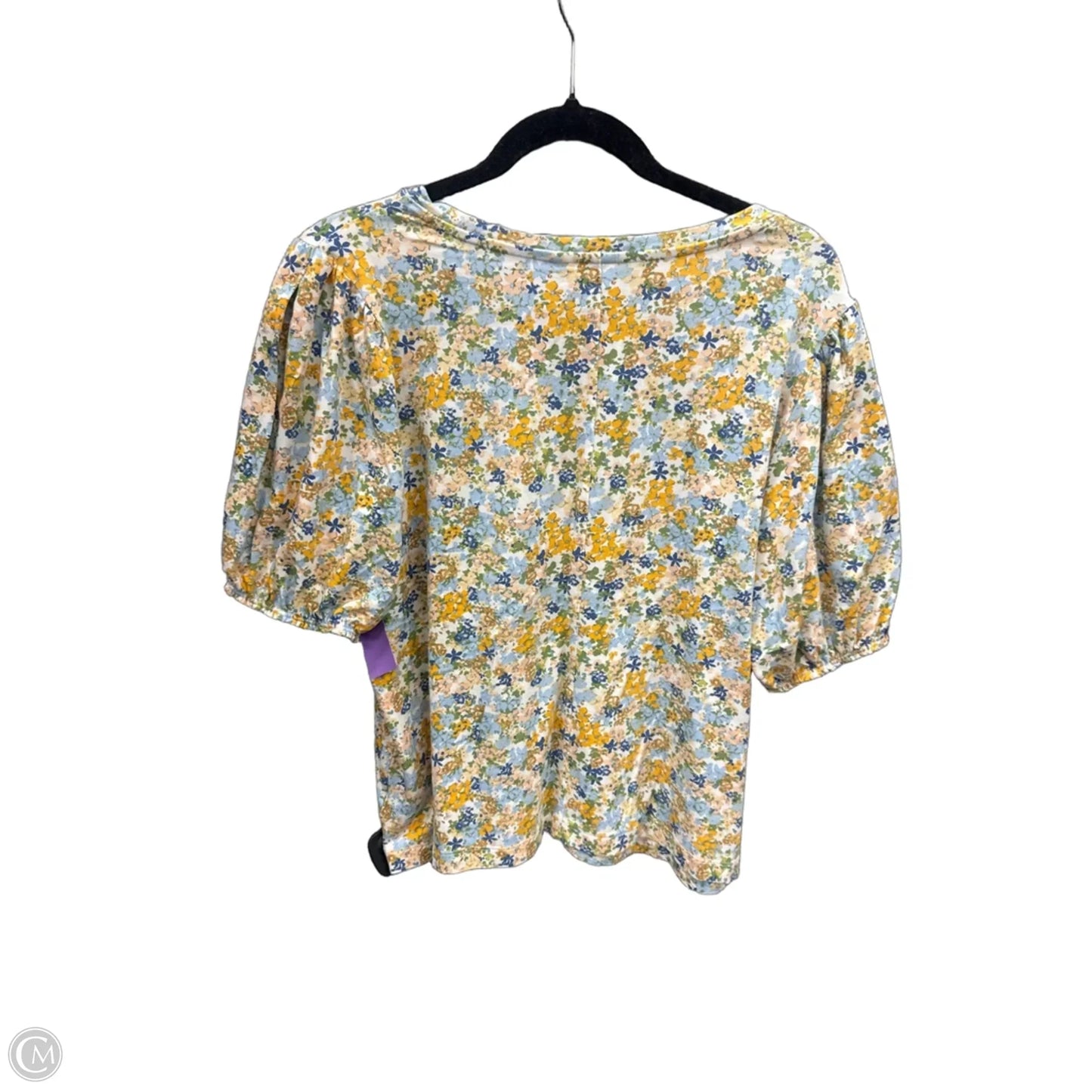 Top Short Sleeve By Lc Lauren Conrad In Floral Print, Size: Xxl