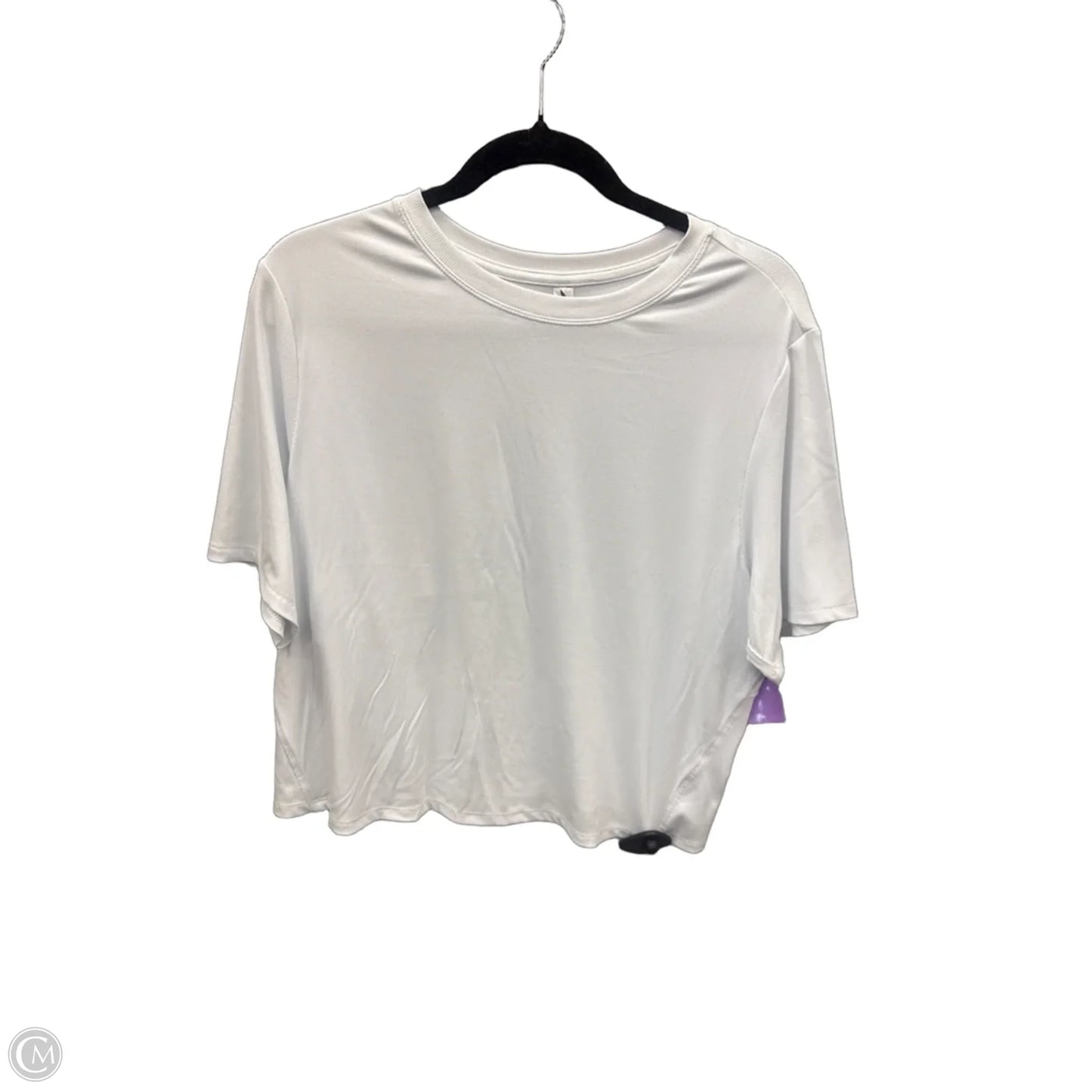 Athletic Top Short Sleeve By Avia In White, Size: Xxl