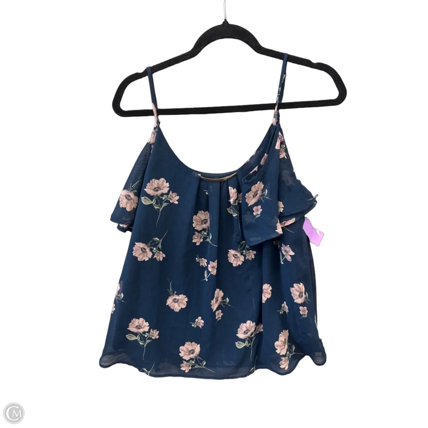 Top Short Sleeve By Lily White In Blue, Size: Xl
