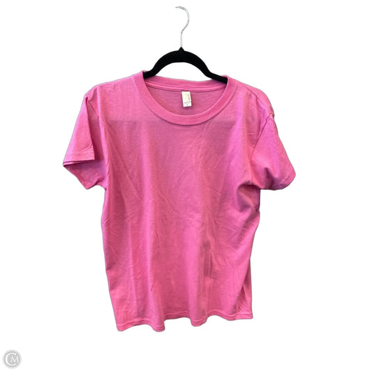 Top Short Sleeve Basic By Clothes Mentor In Pink, Size: M