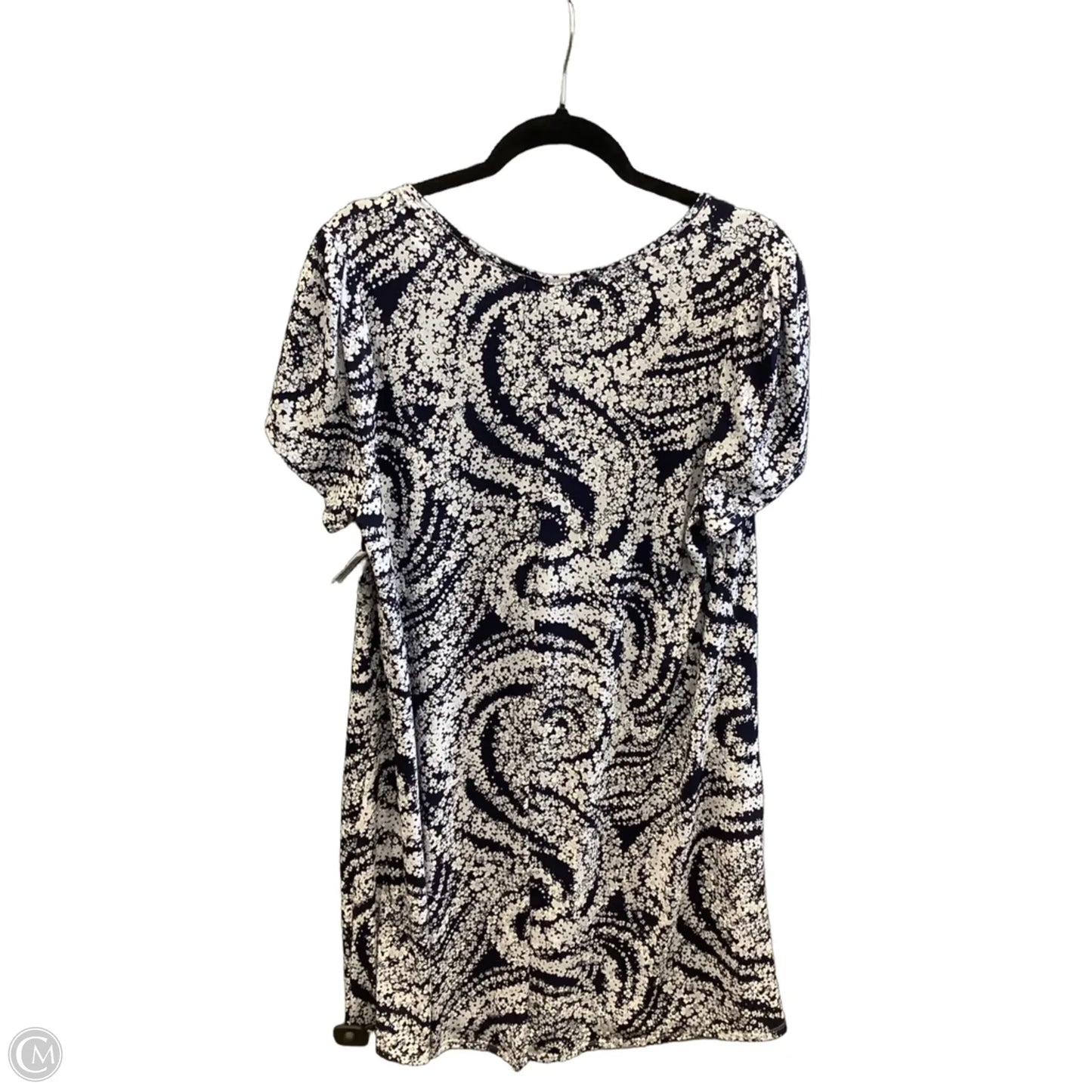 Dress Casual Midi By Espresso In Blue & White, Size: L