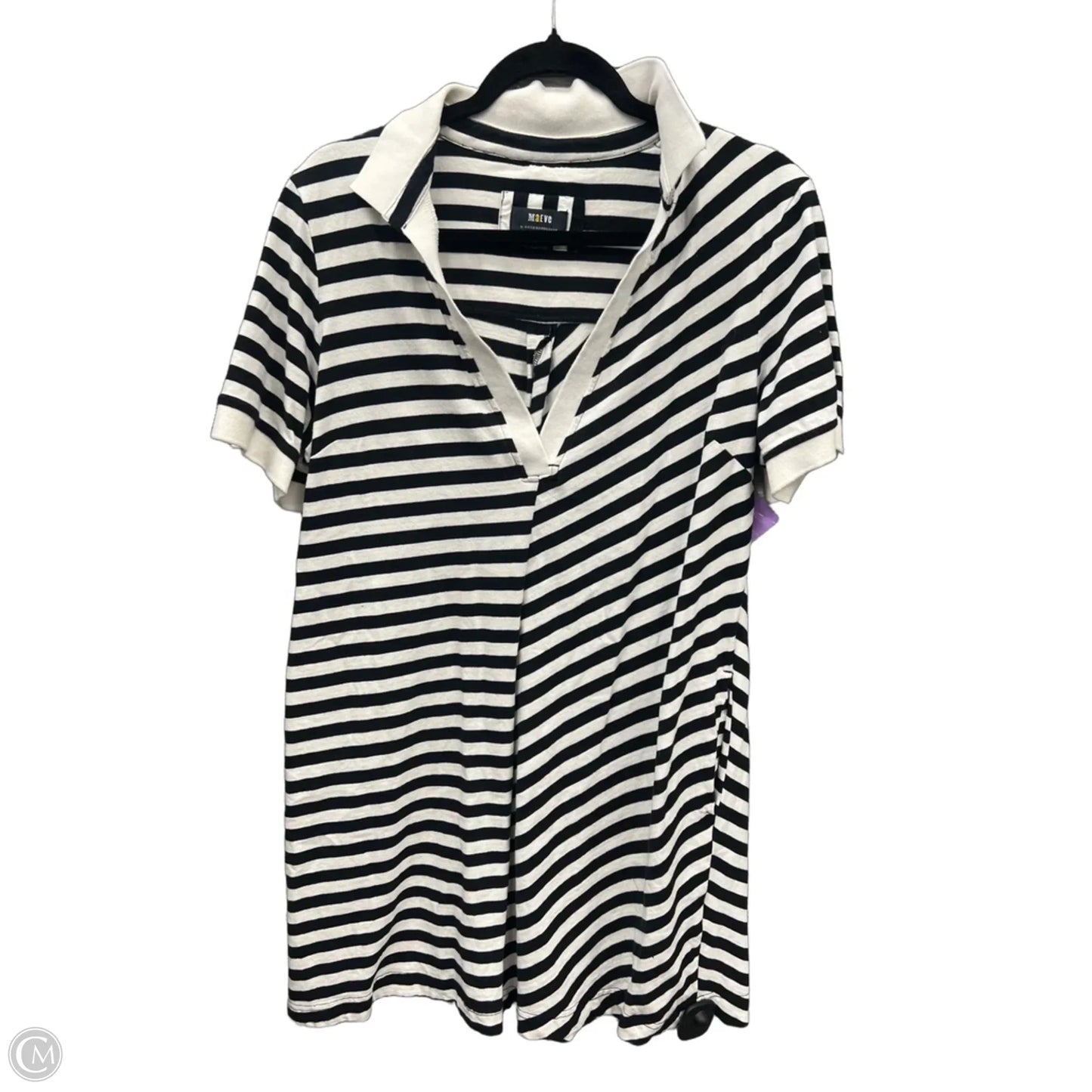 Dress Casual Midi By Maeve In Striped Pattern, Size: L