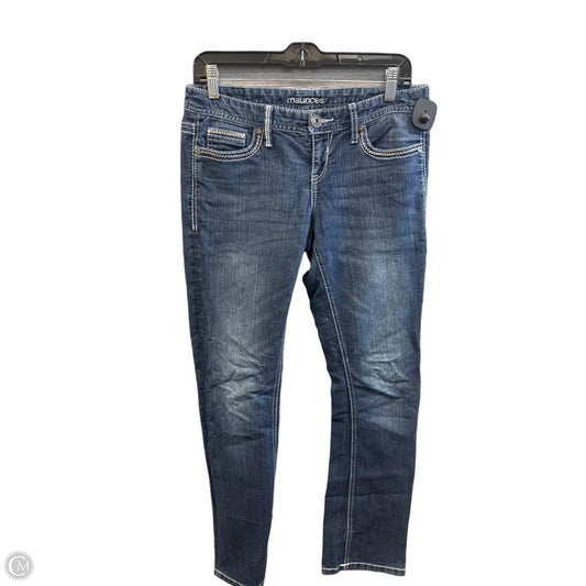 Jeans Straight By Maurices In Blue Denim, Size: 4