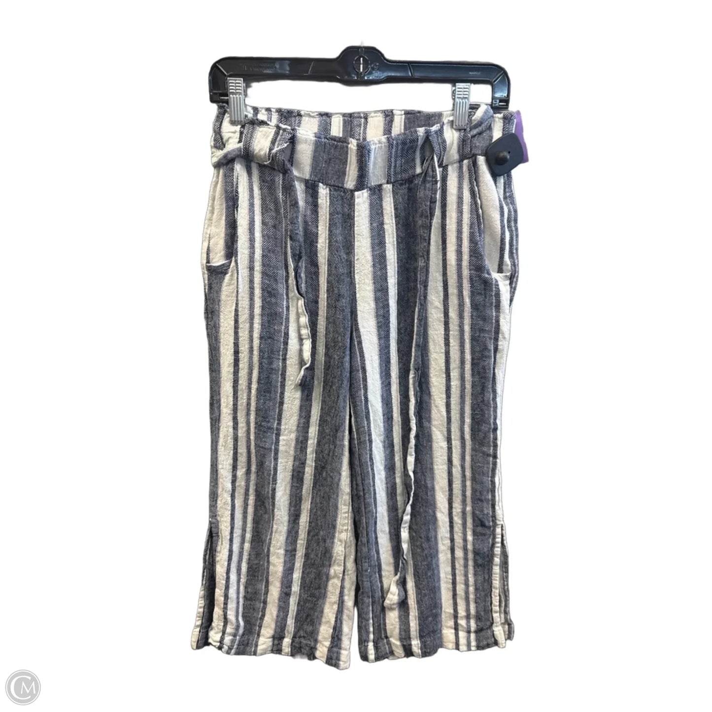 Pants Linen By Indigo Rein In Striped Pattern, Size: 8