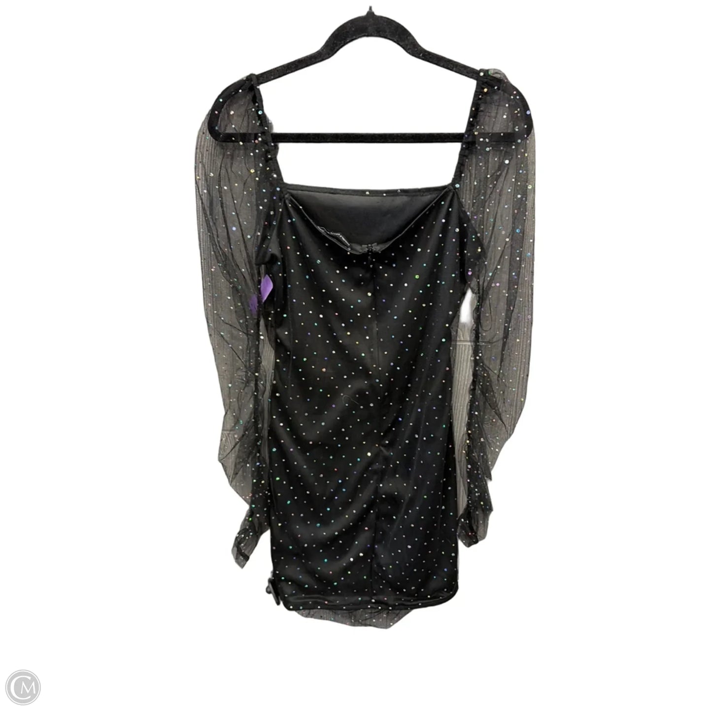 Dress Party Midi By Clothes Mentor In Black, Size: L
