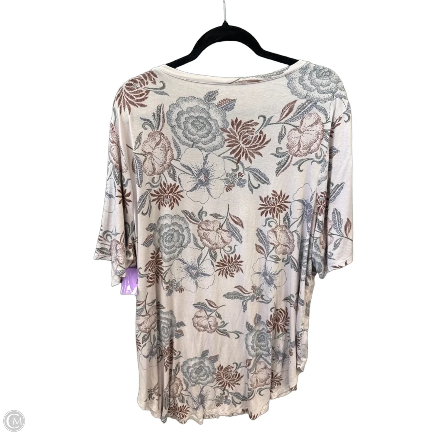 Top Short Sleeve By Maurices In Pink, Size: 2x