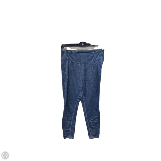 Athletic Leggings By Cuddl Duds In Blue, Size: M