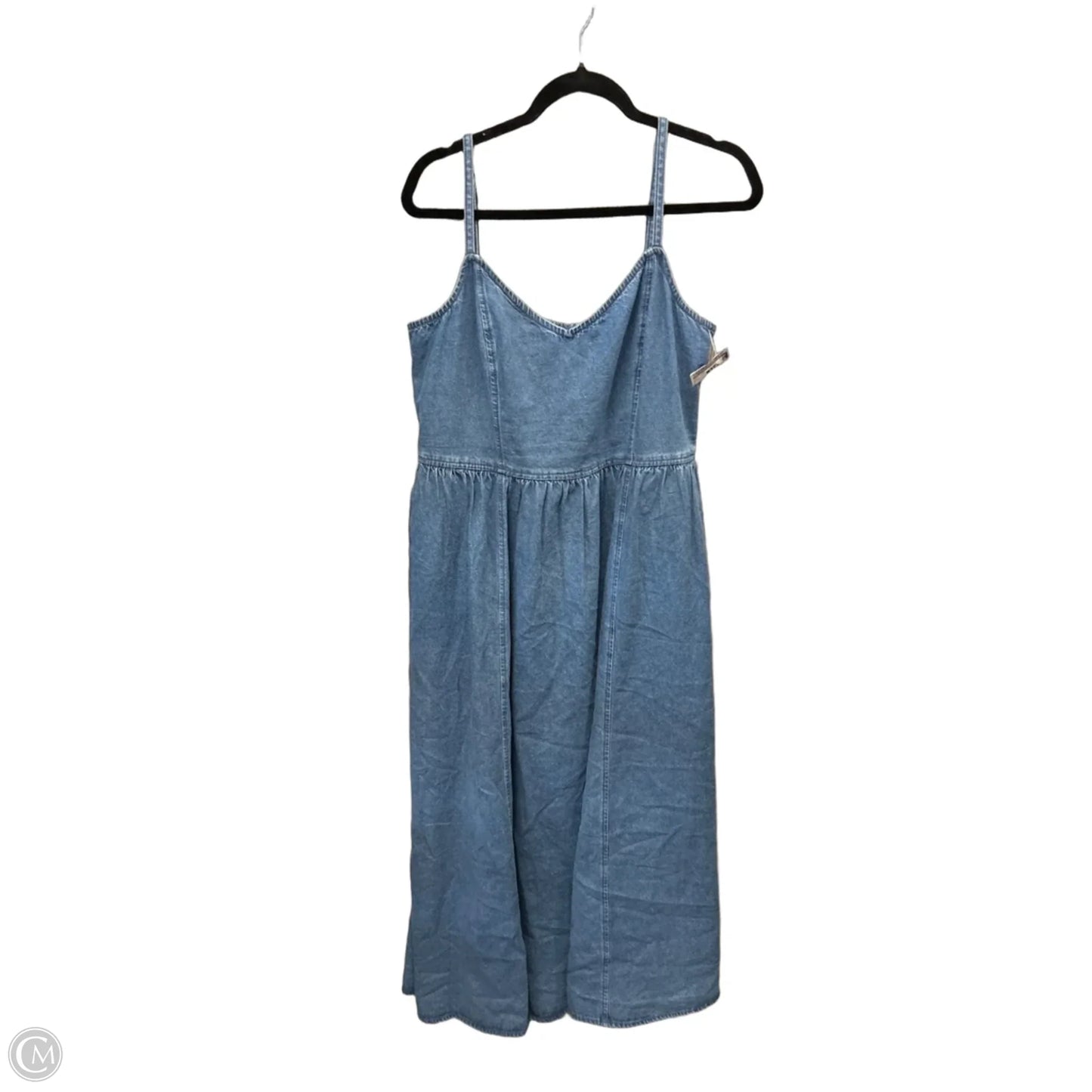 Dress Casual Maxi By Gap In Blue Denim, Size: L