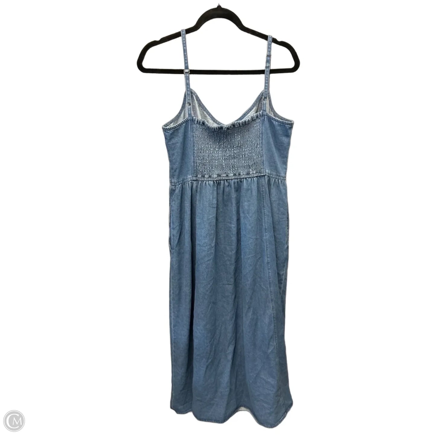 Dress Casual Maxi By Gap In Blue Denim, Size: L