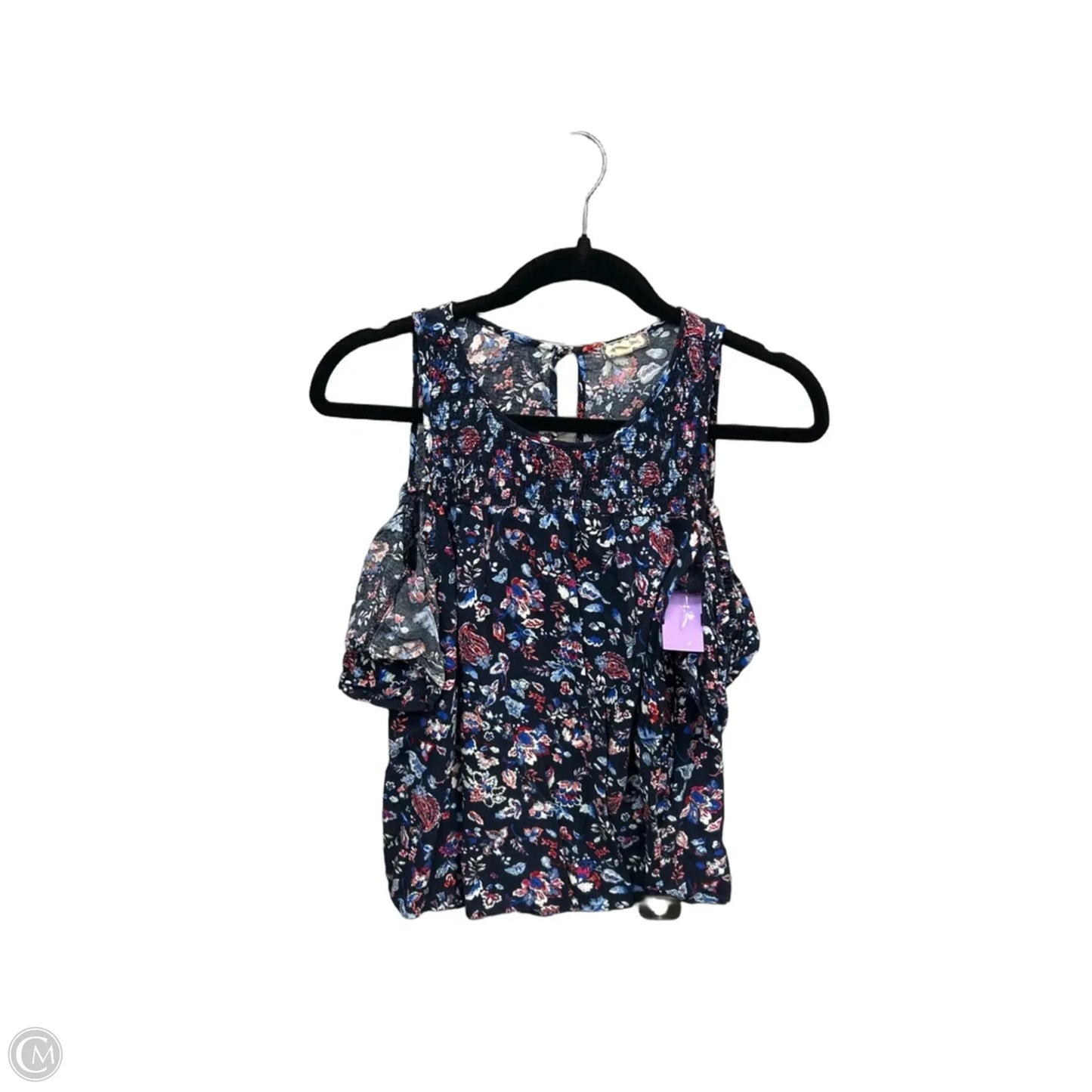 Top Short Sleeve By Eyeshadow In Blue, Size: S