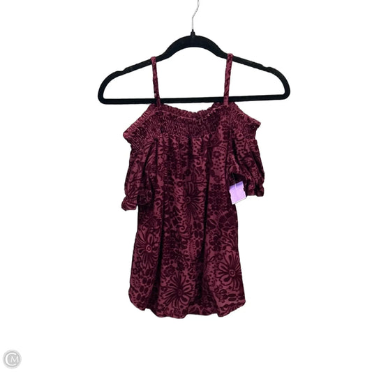 Top Short Sleeve By A Byer In Red, Size: M