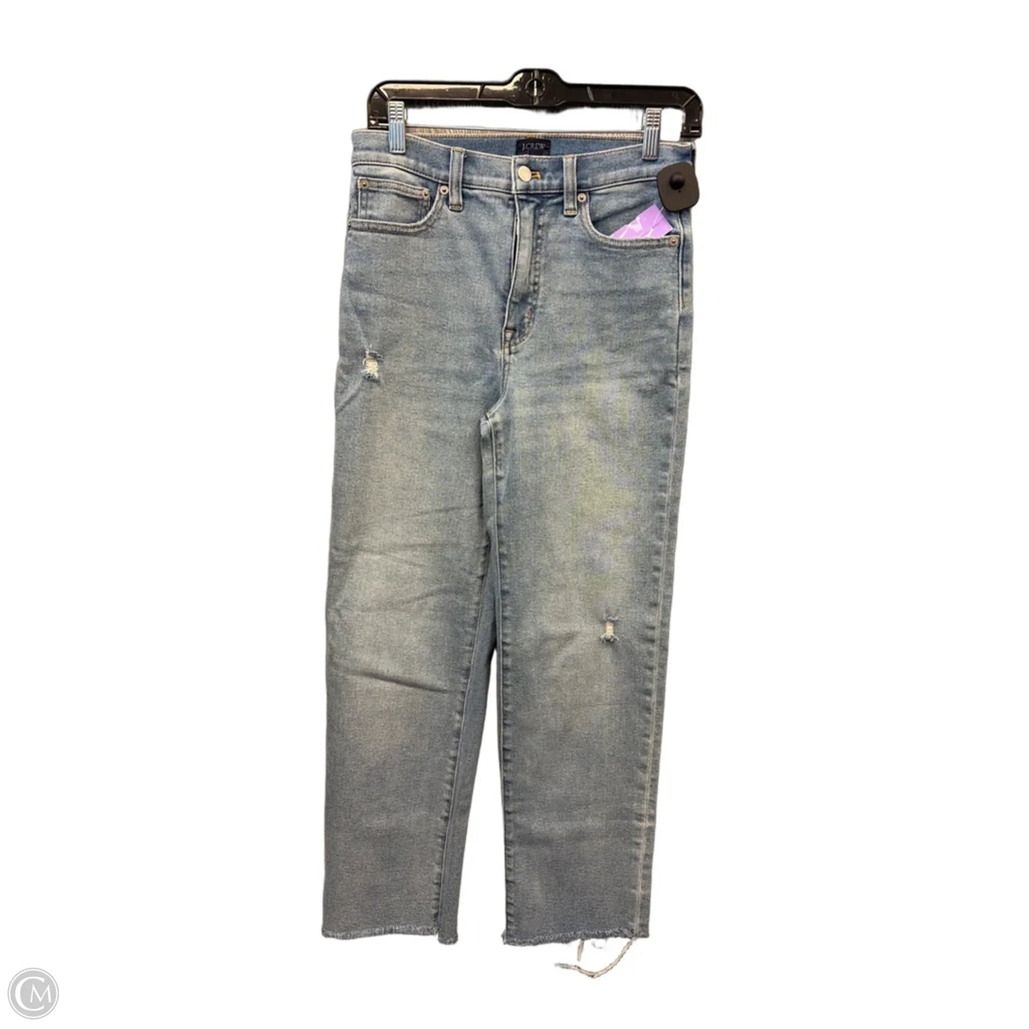 Jeans Straight By J. Crew In Blue Denim, Size: 4