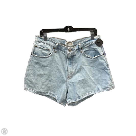 Shorts By Abercrombie And Fitch In Blue Denim, Size: 16