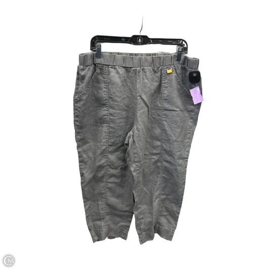 Capris By Ellen Tracy In Grey, Size: 14