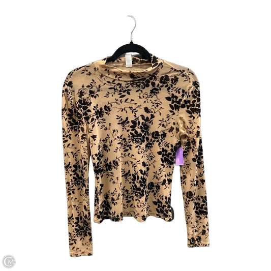 Top Long Sleeve By Clothes Mentor In Black & Cream, Size: S