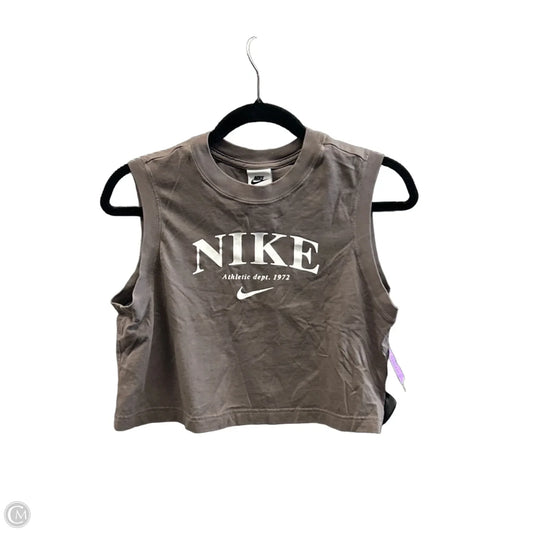 Athletic Tank Top By Nike Apparel In Grey, Size: M