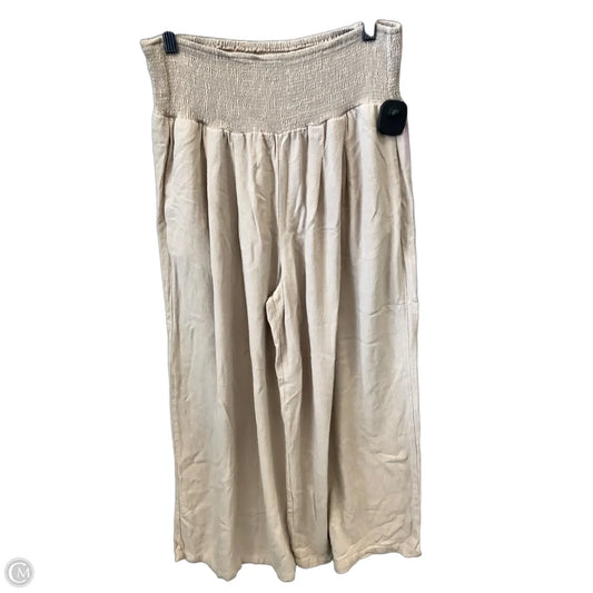 Pants Wide Leg By Clothes Mentor In Cream, Size: 12