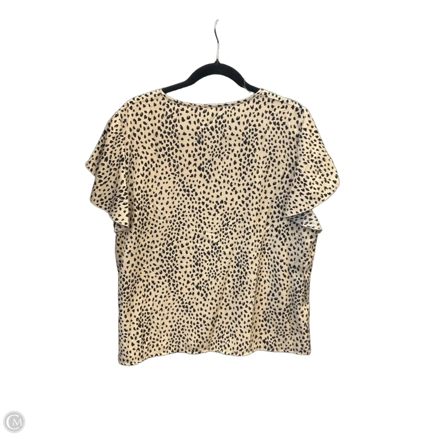 Top Short Sleeve By Clothes Mentor In Animal Print, Size: Xxl