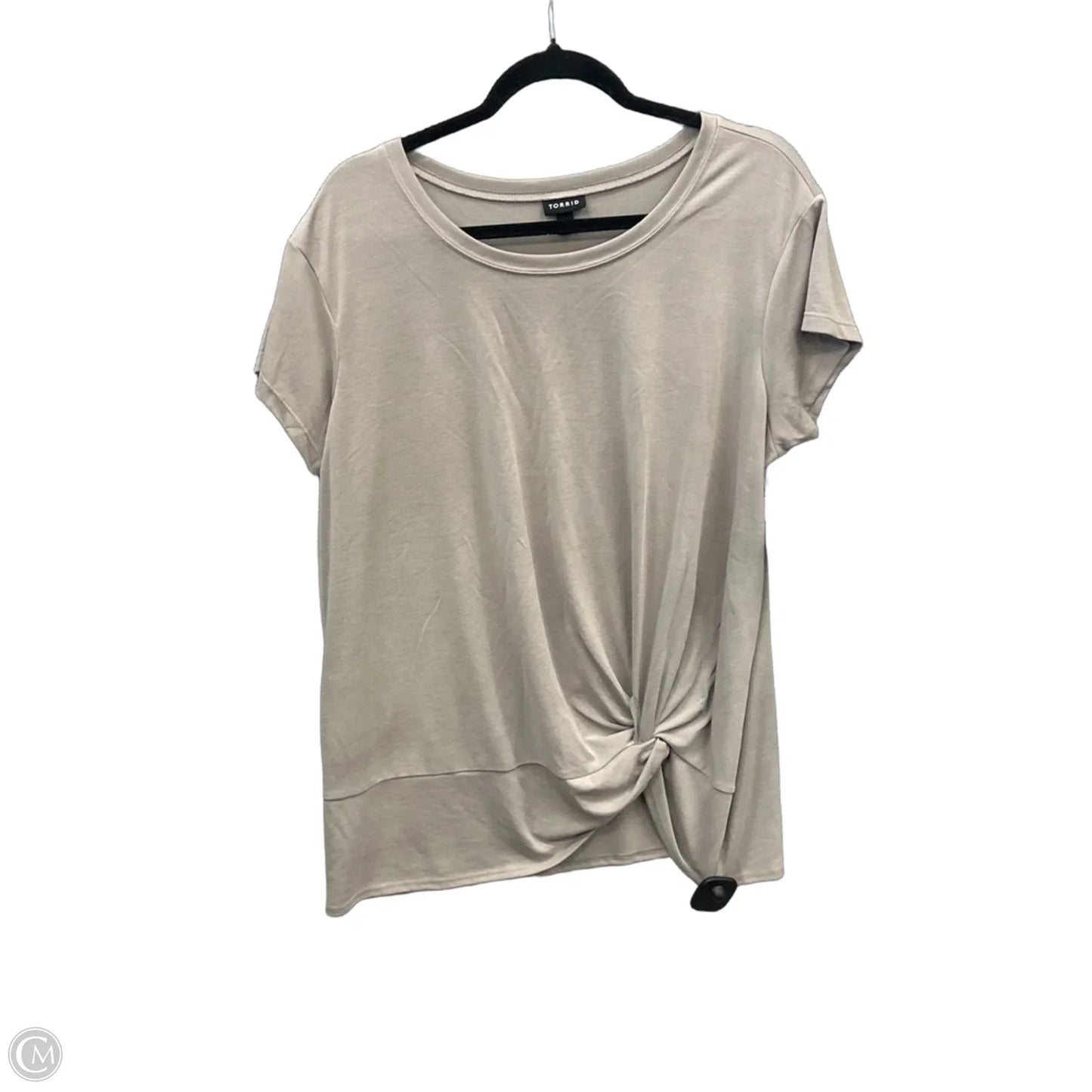 Top Short Sleeve By Torrid In Grey, Size: L