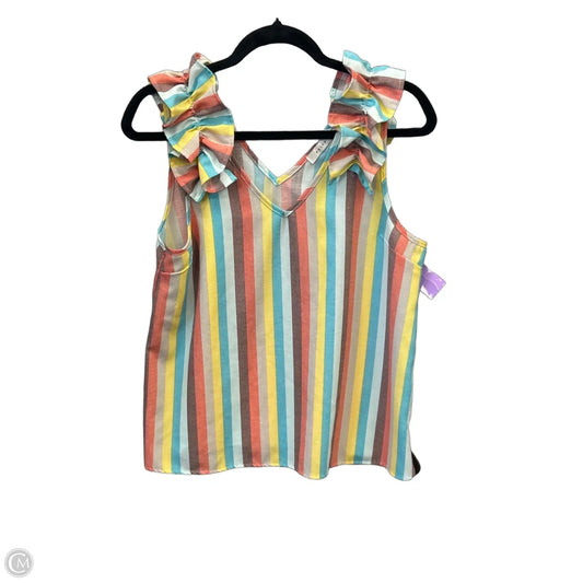 Top Sleeveless By Clothes Mentor In Multi-colored, Size: M