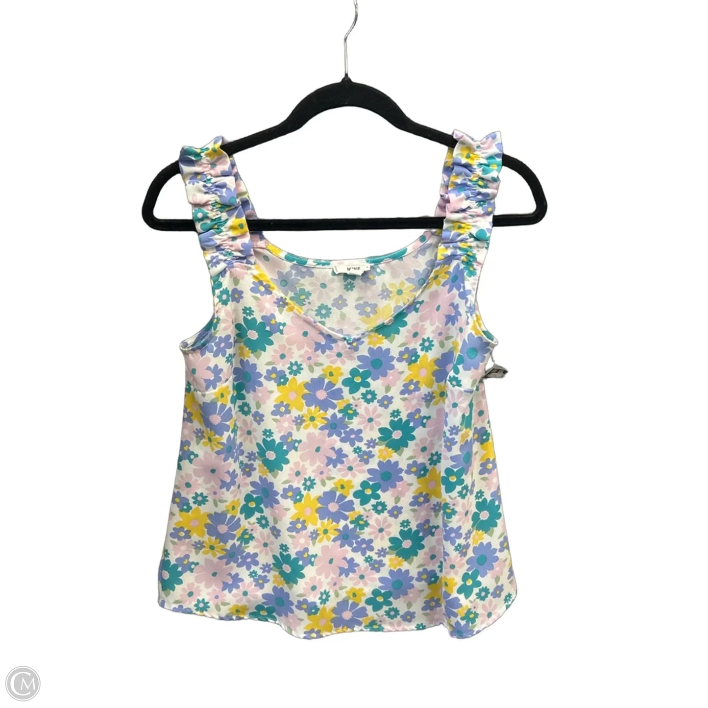 Top Sleeveless By Mine In Floral Print, Size: M