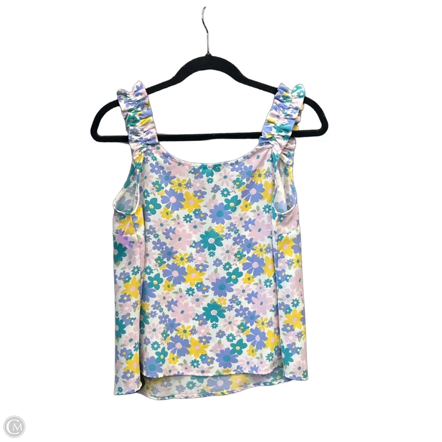 Top Sleeveless By Mine In Floral Print, Size: M