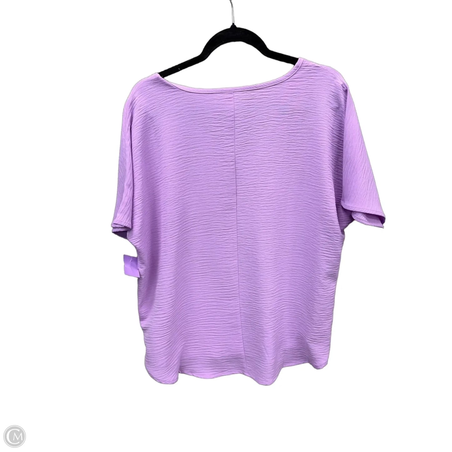 Top Short Sleeve By Zenana In Purple, Size: M