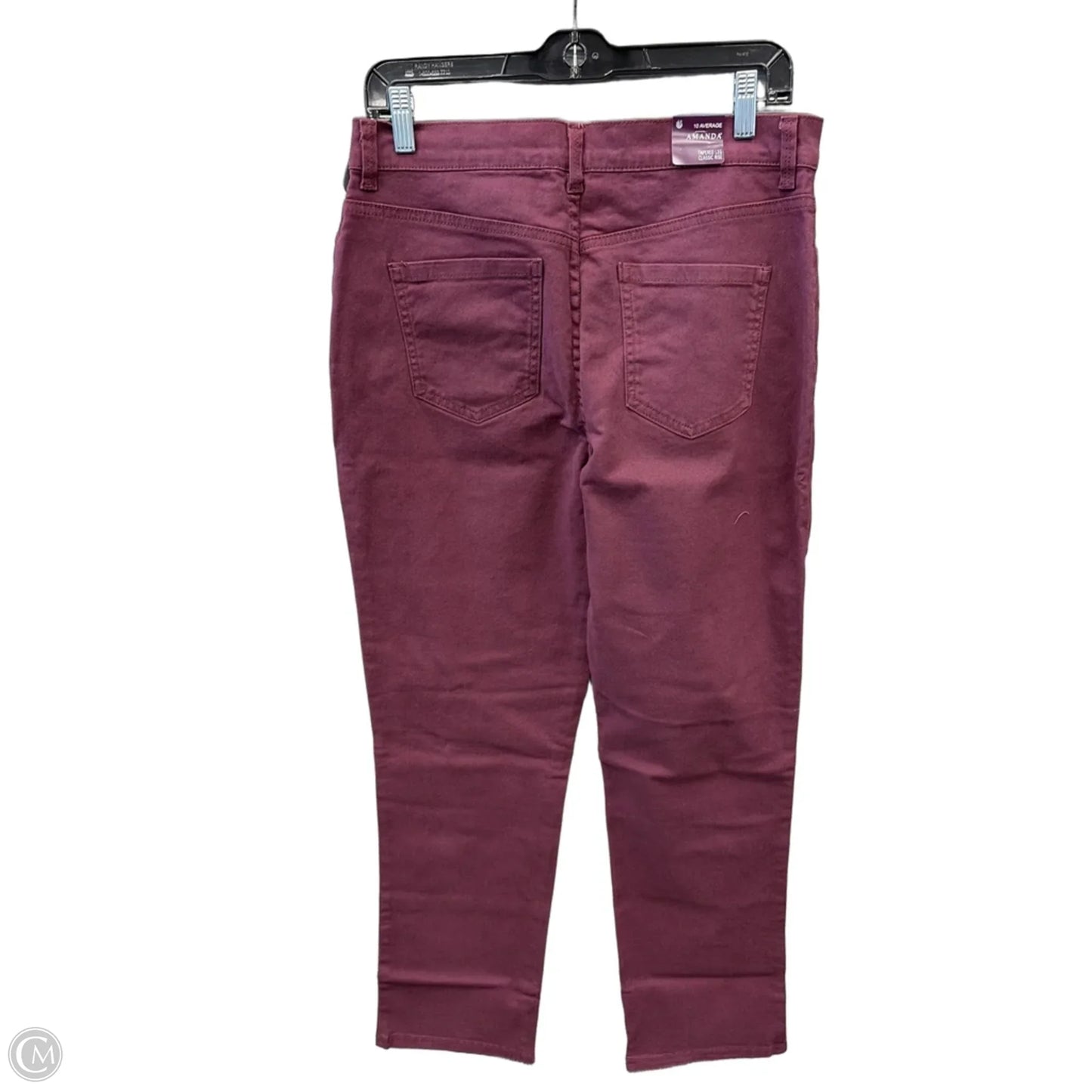 Jeans Straight By Gloria Vanderbilt In Purple, Size: 10