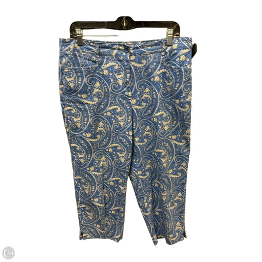 Capris By Counterparts In Paisley Print, Size: 14