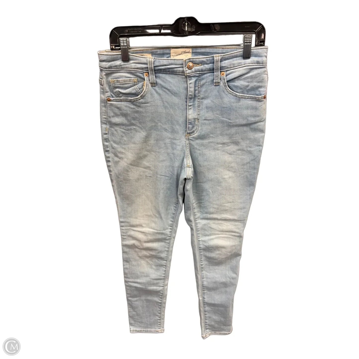 Jeans Skinny By Universal Thread In Blue Denim, Size: 8