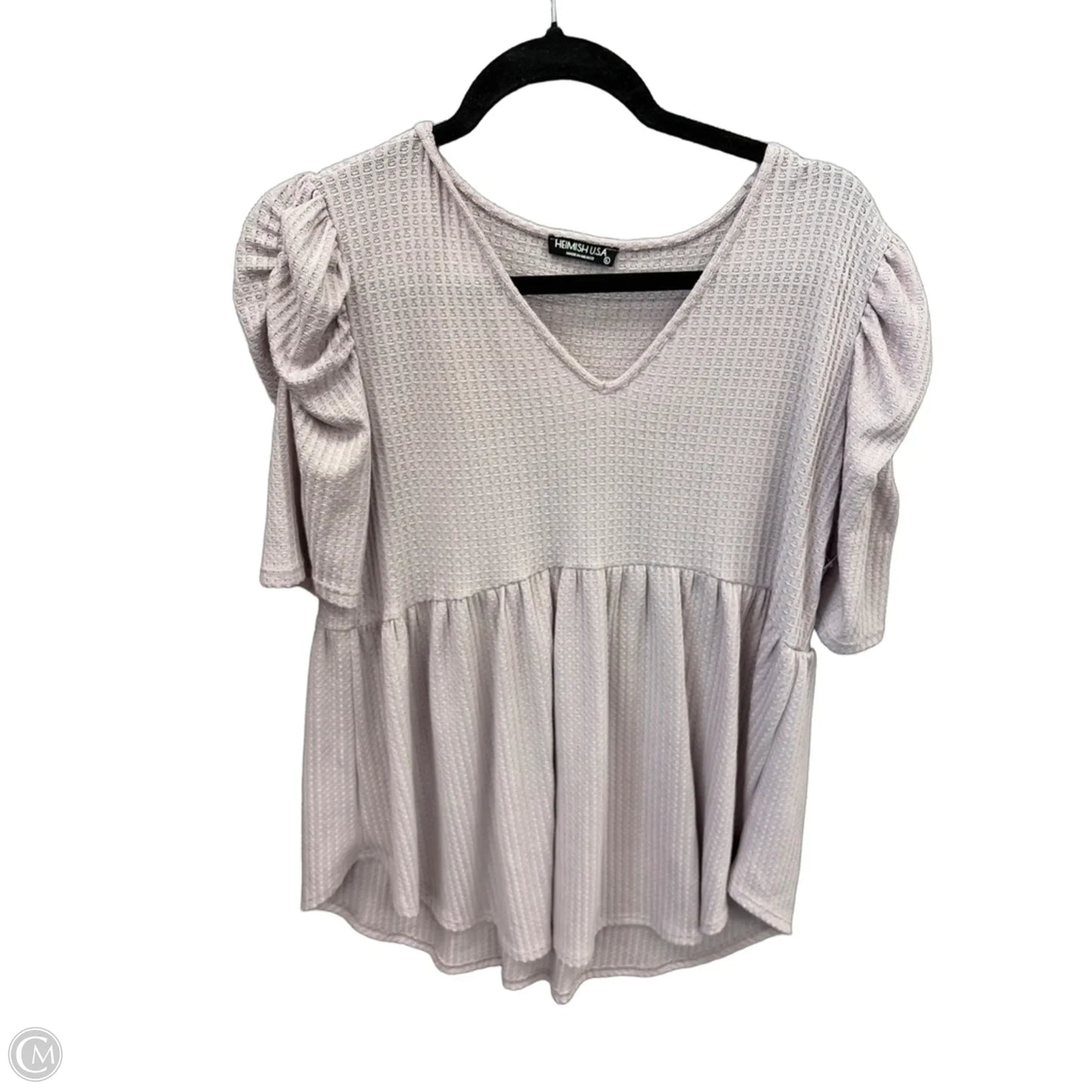 Top Short Sleeve By Heimish Usa In Purple, Size: L