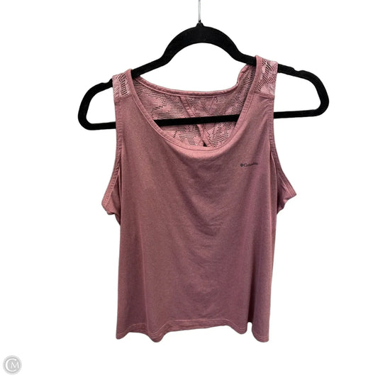 Athletic Tank Top By Columbia In Pink, Size: Xl