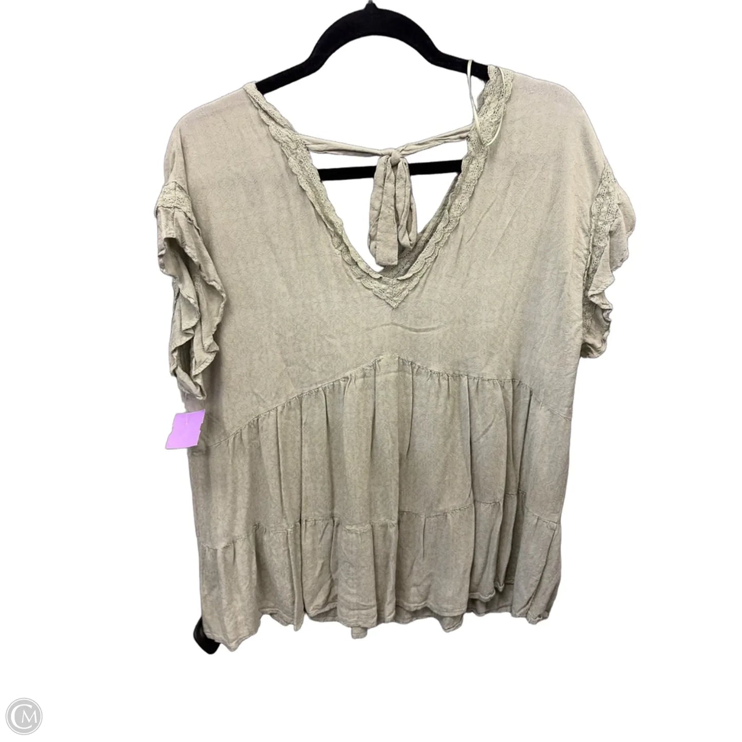 Top Short Sleeve By Clothes Mentor In Green, Size: L