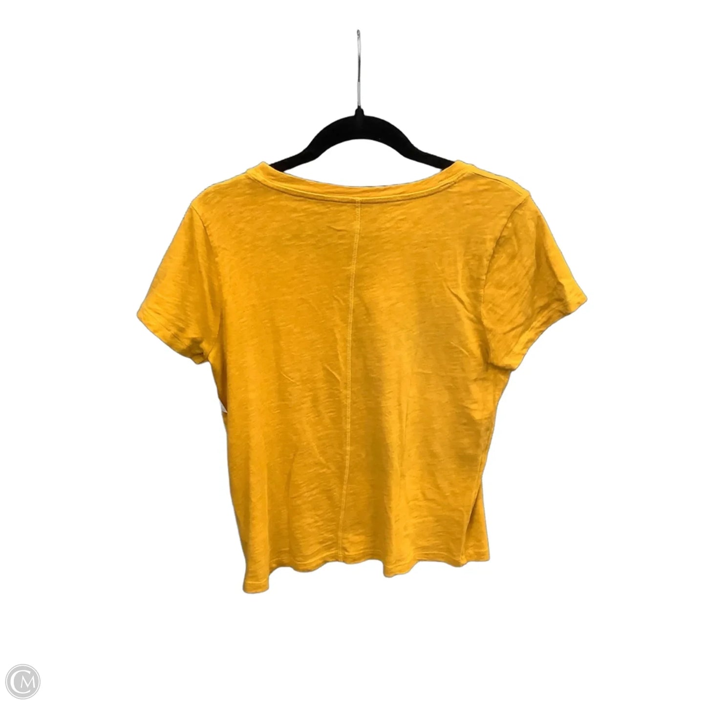 Top Short Sleeve By J. Crew In Yellow, Size: M