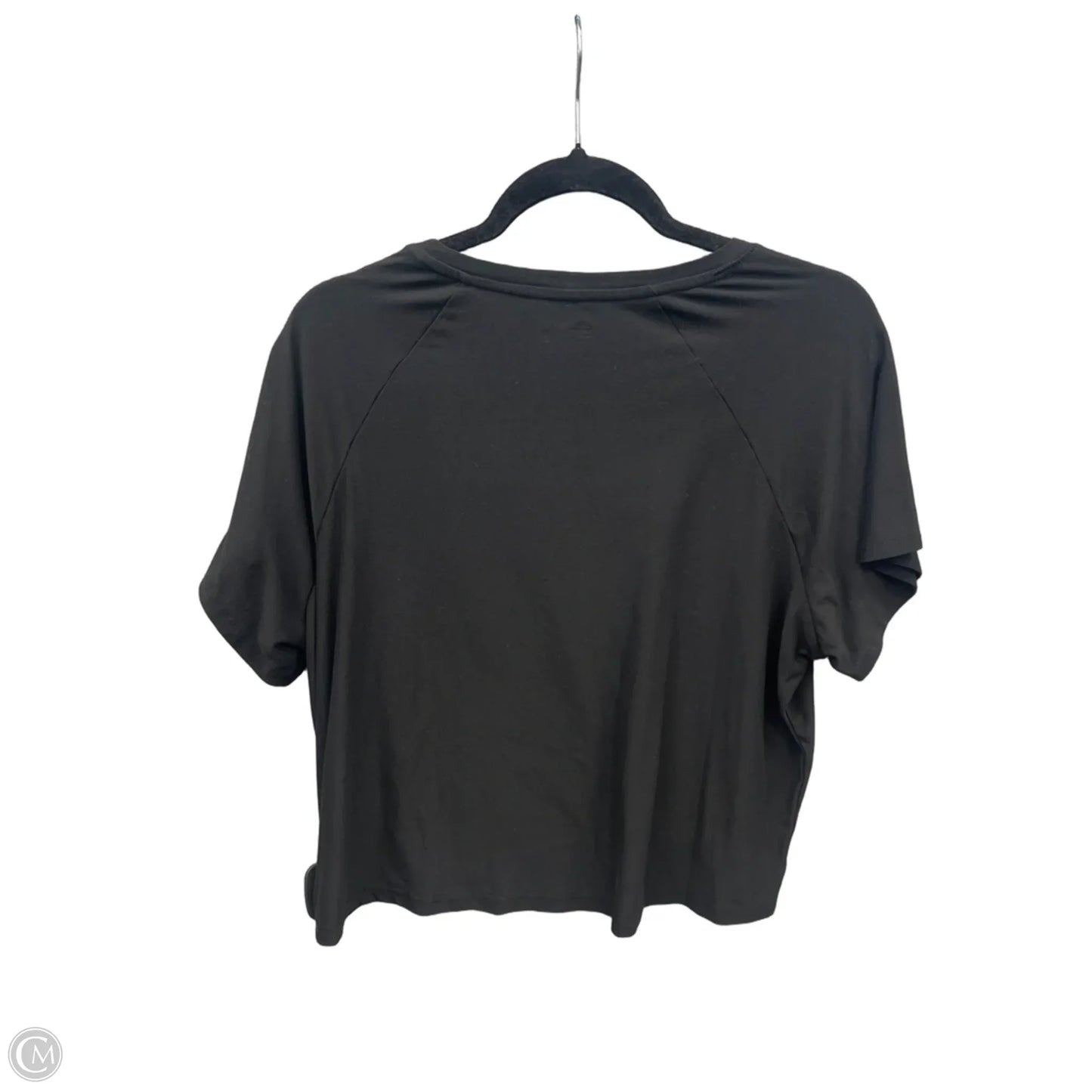Athletic Top Short Sleeve By Jockey In Black, Size: L
