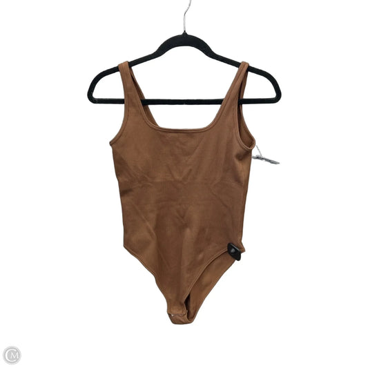 Bodysuit By Clothes Mentor In Brown, Size: L