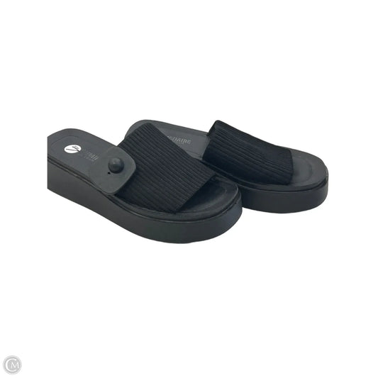 Sandals Flats By Cushionaire In Black, Size: 7