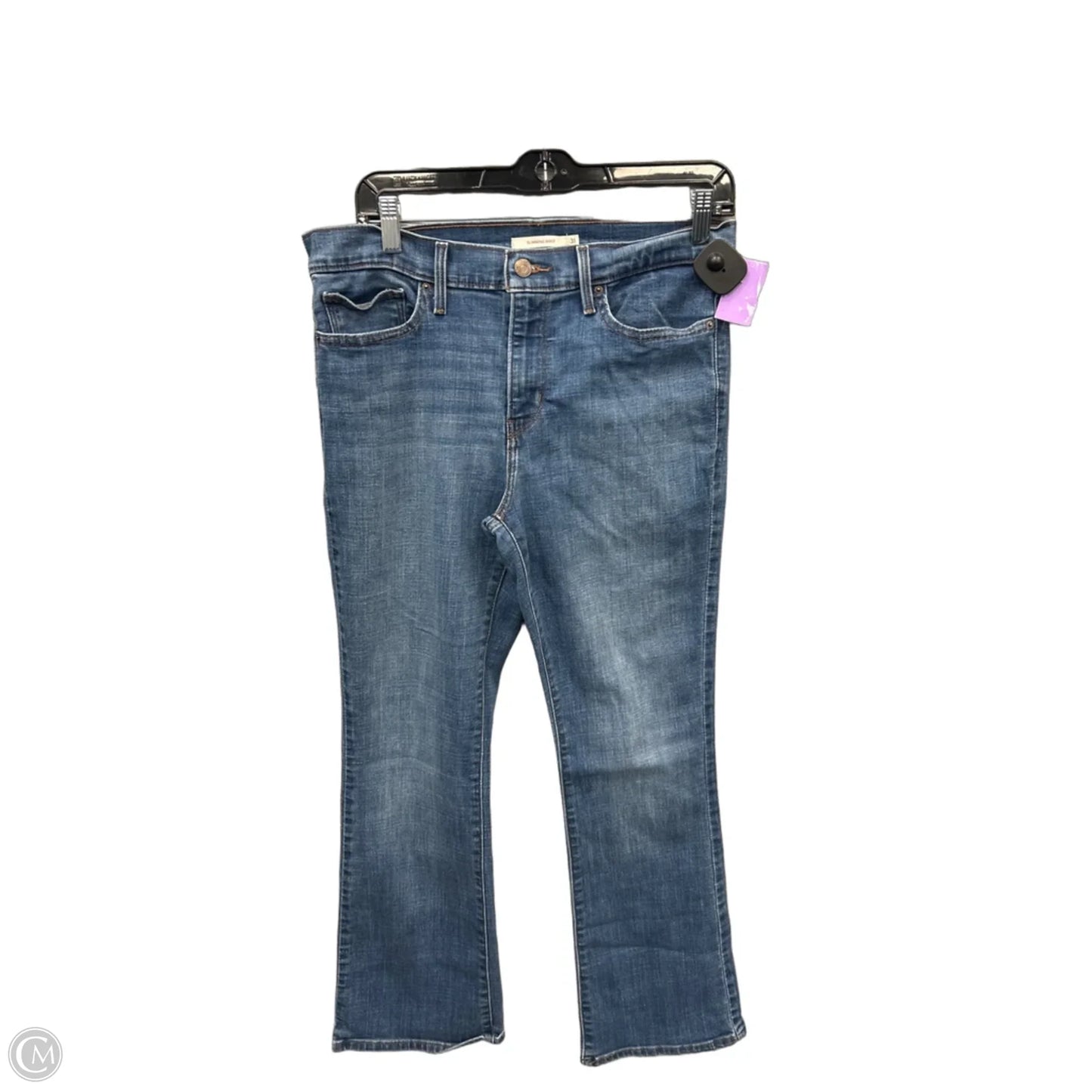 Jeans Boot Cut By Levis In Blue Denim, Size: 12