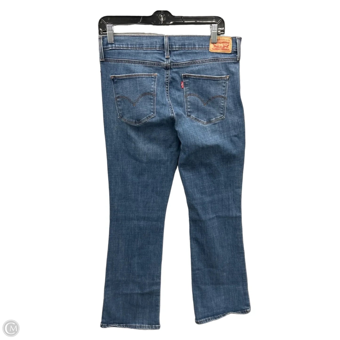 Jeans Boot Cut By Levis In Blue Denim, Size: 12