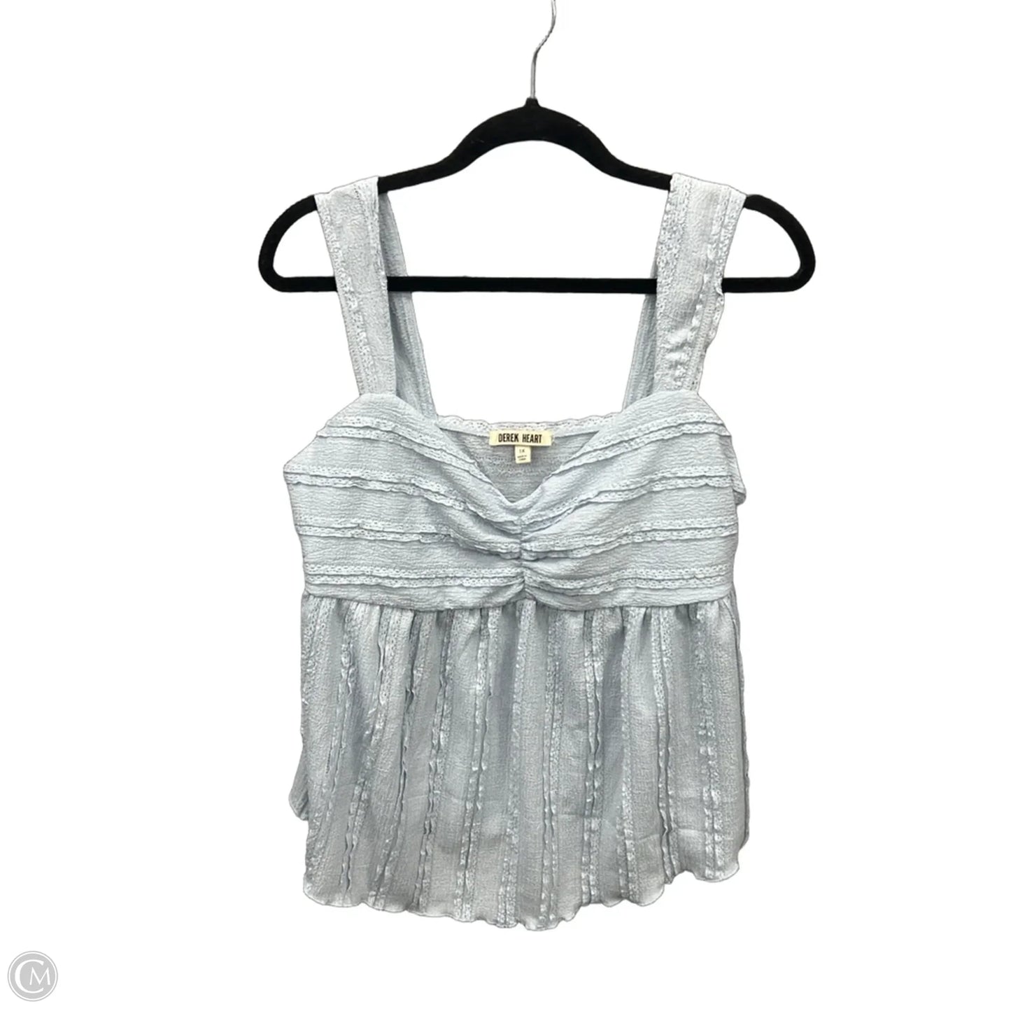 Top Sleeveless By Derek Heart In Blue, Size: 1x