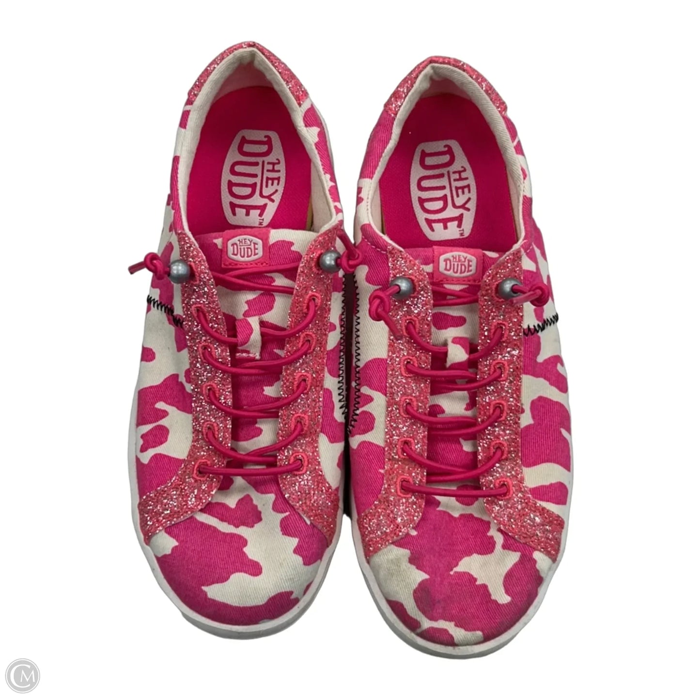 Shoes Flats By Hey Dude In Pink, Size: 8