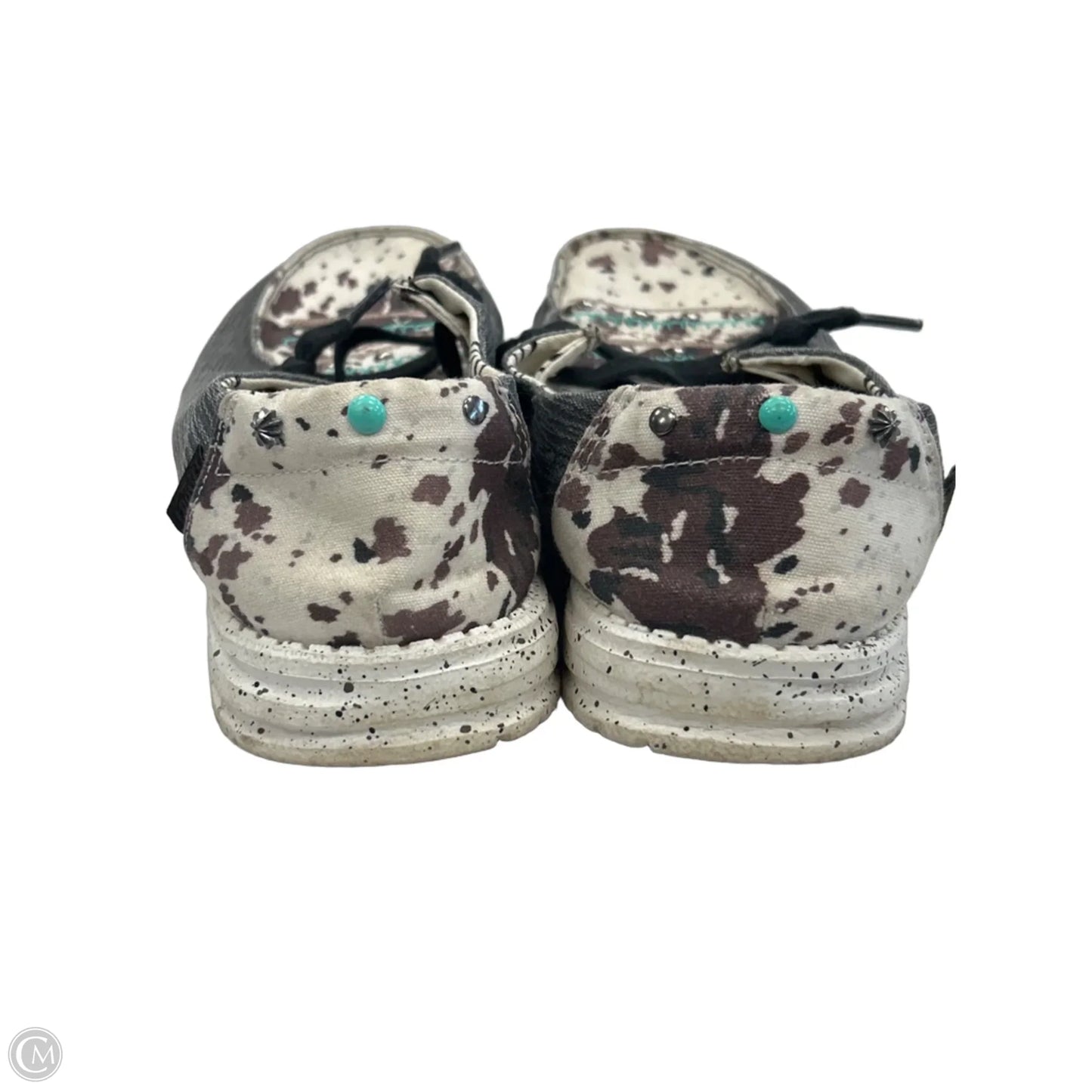 Shoes Flats By Hey Dude In Animal Print, Size: 9