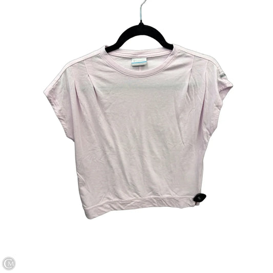 Athletic Top Short Sleeve By Columbia In Pink, Size: Xs