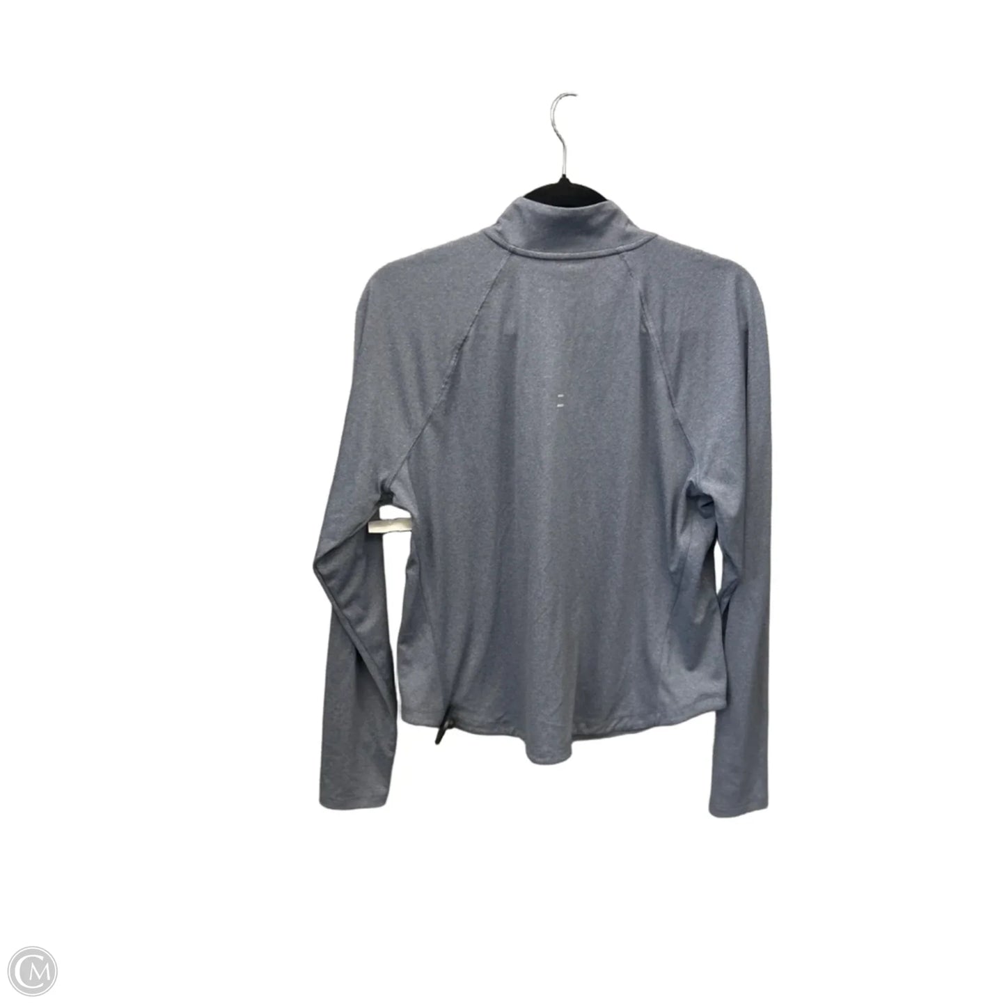 Athletic Top Long Sleeve Collar By Nike Apparel In Blue, Size: Xl