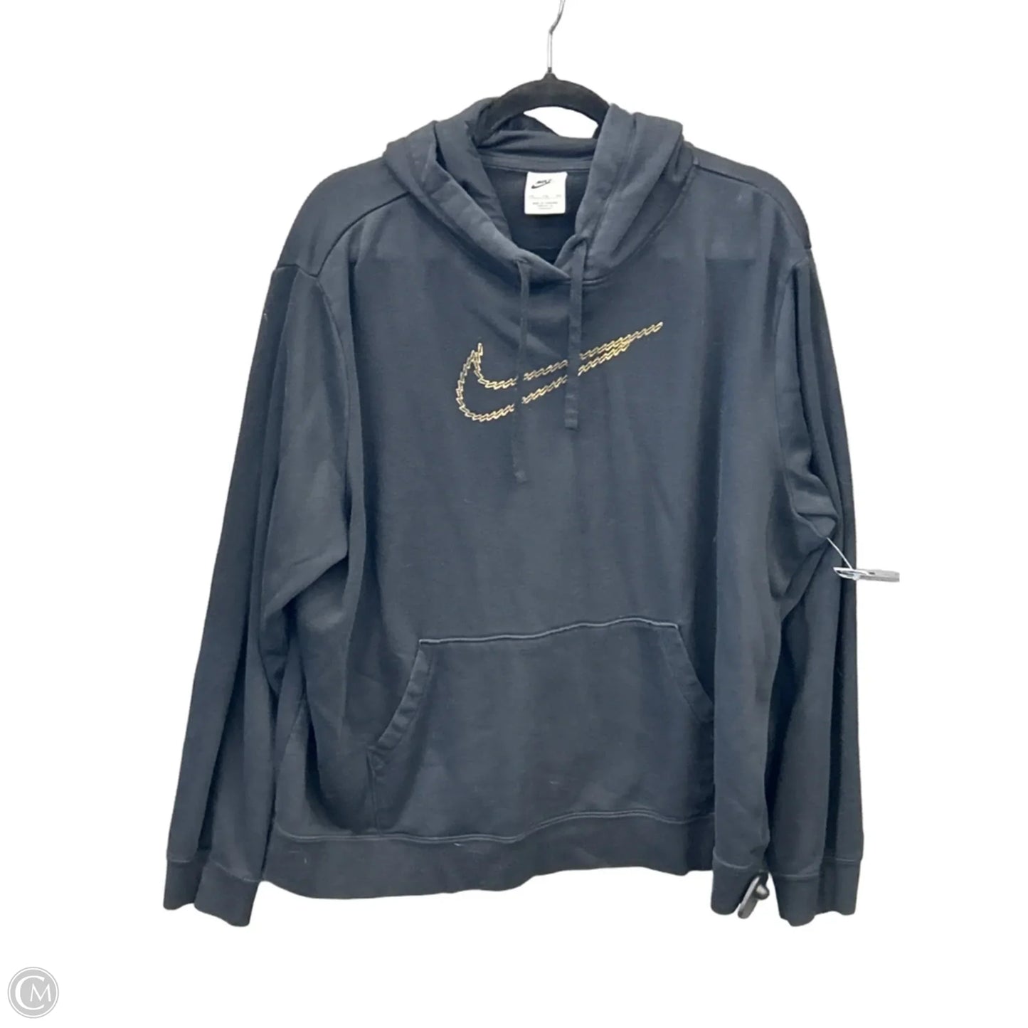 Athletic Sweatshirt Hoodie By Nike Apparel In Black, Size: Xxl