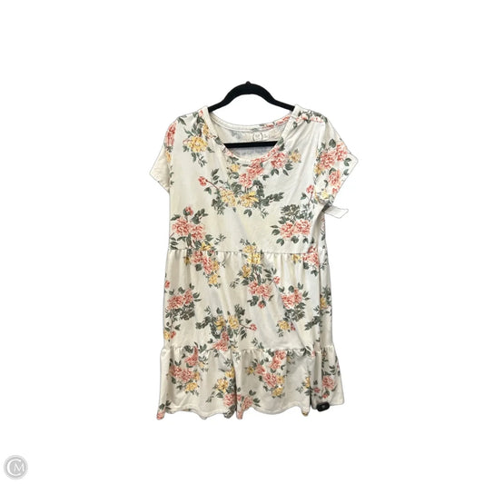 Dress Casual Midi By Maurices In Cream, Size: Xl