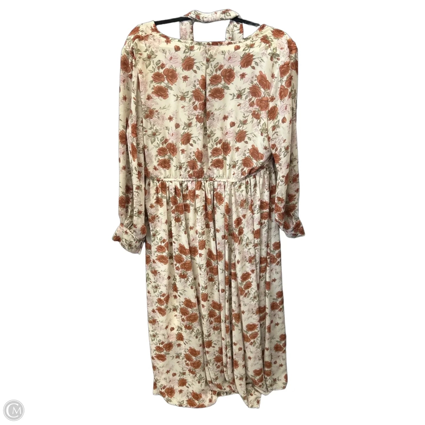 Dress Casual Midi By Indigo Soul In Floral Print, Size: Xl